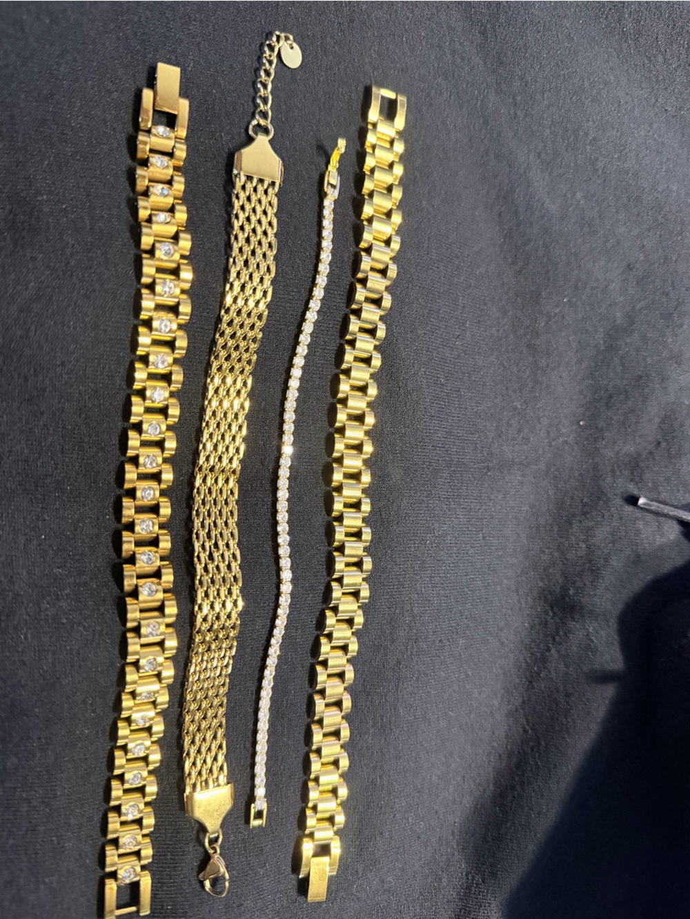 Gold-Tone women’s bracelet stack